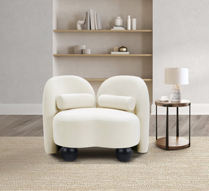 Harlow Cream Velvet Chair