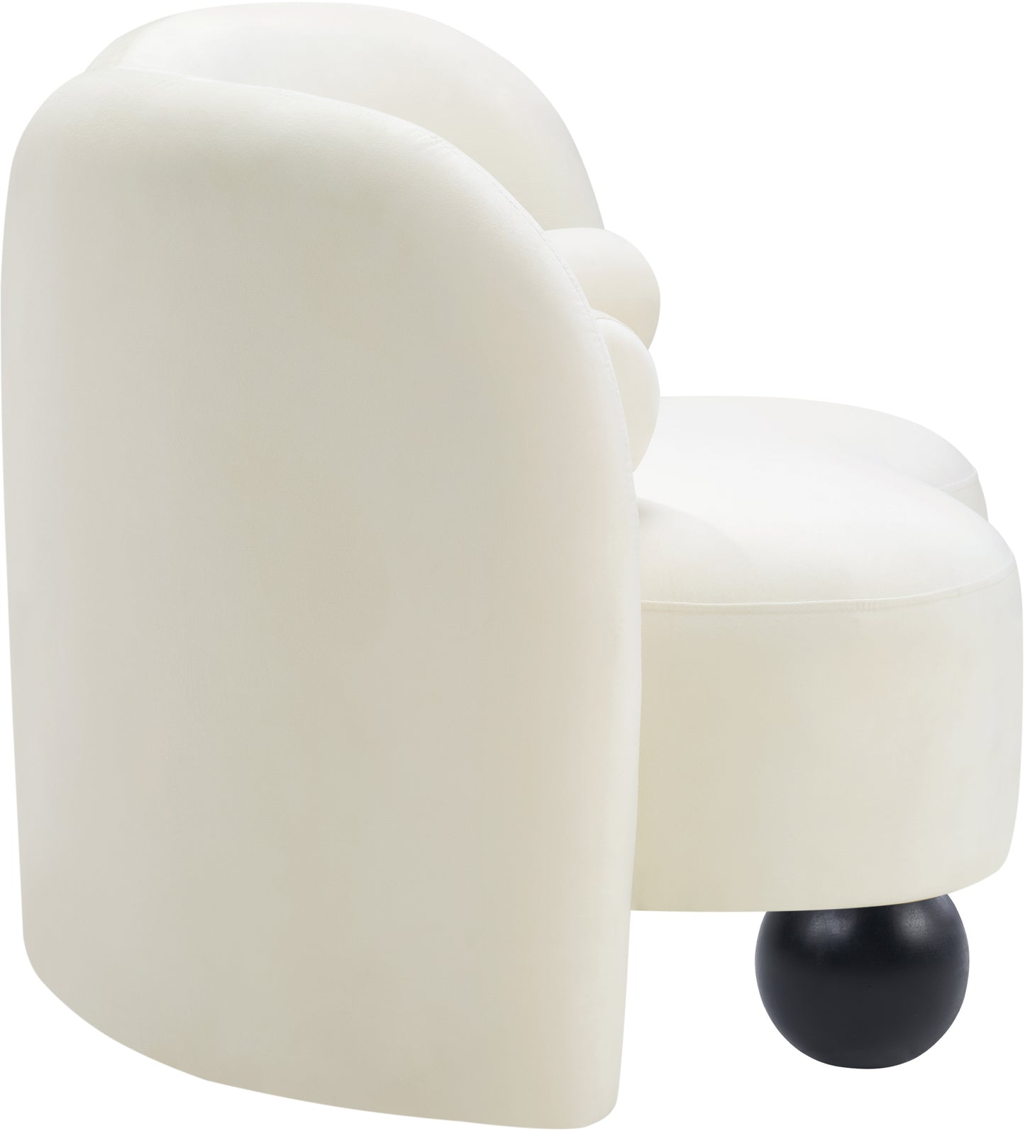 harlow cream velvet chair