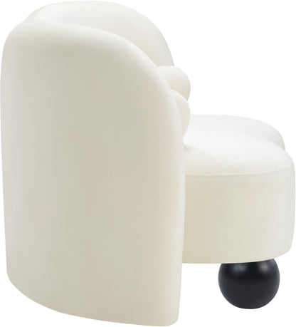 Harlow Cream Velvet Chair