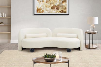 Harlow Cream Velvet Sofa