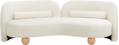 Harlow Cream Velvet Sofa