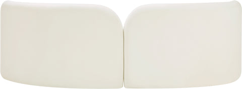 Harlow Cream Velvet Sofa