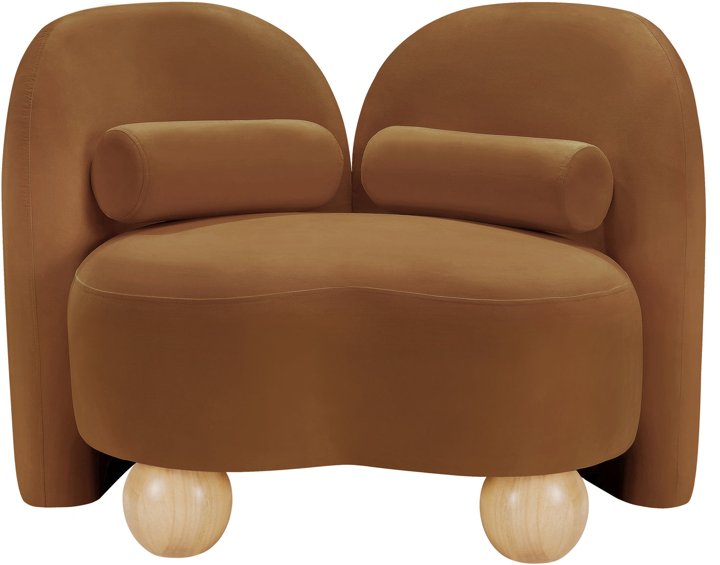 harlow saddle velvet chair