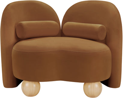 Harlow Saddle Velvet Chair