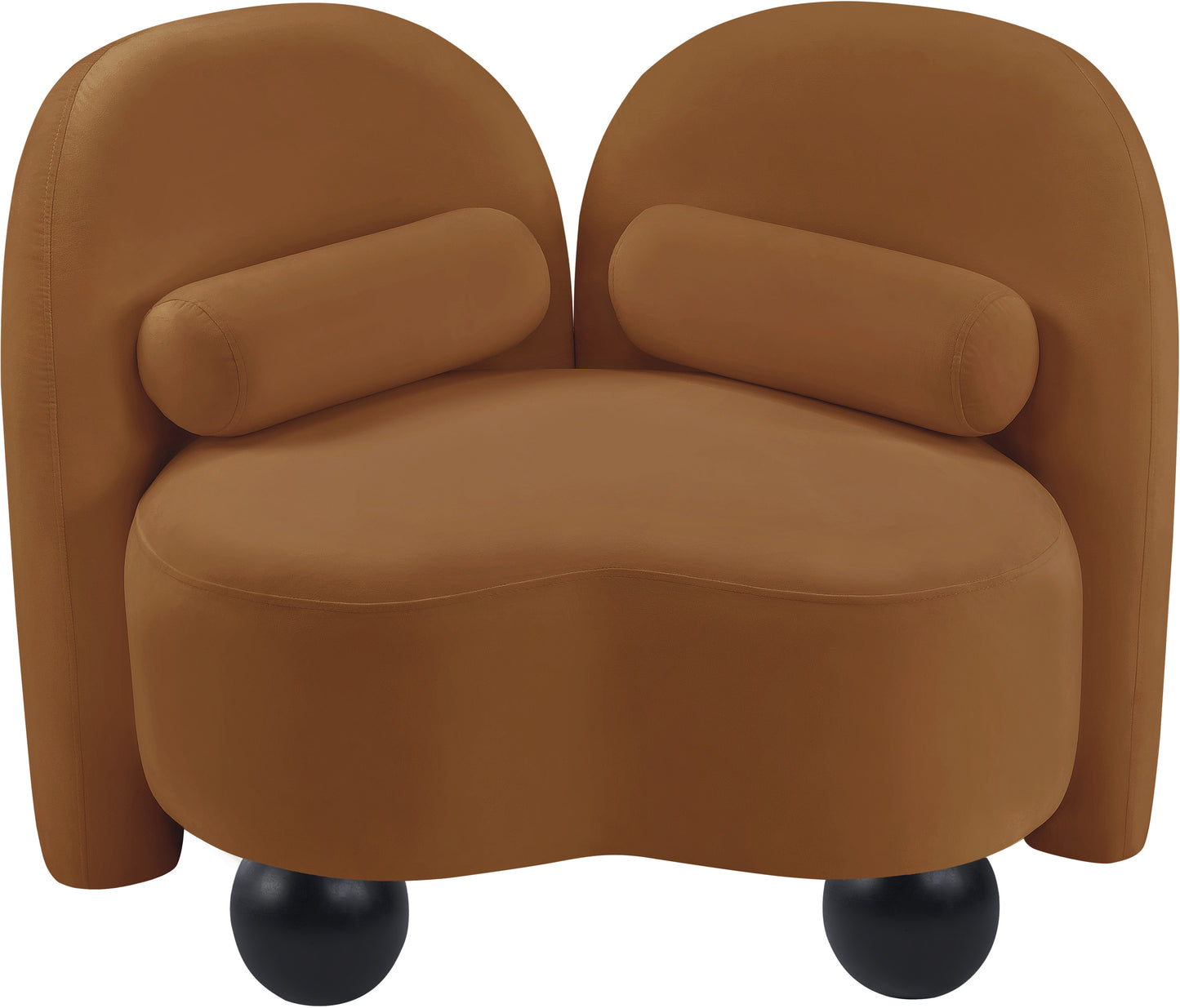 harlow saddle velvet chair