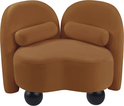 Harlow Saddle Velvet Chair