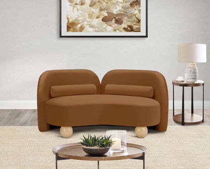 Harlow Saddle Velvet Loveseat