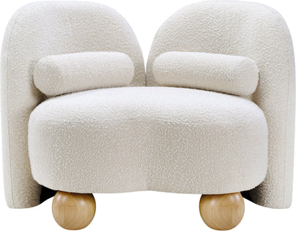 Harlow Cream Boucle Fabric Chair