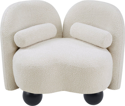 Harlow Cream Boucle Fabric Chair