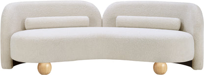 Harlow Cream Boucle Fabric Sofa