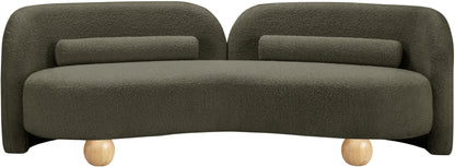 Harlow Olive Boucle Fabric Sofa