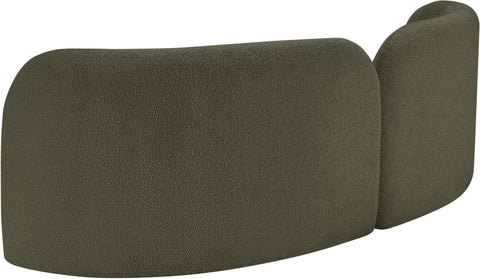 Harlow Olive Boucle Fabric Sofa