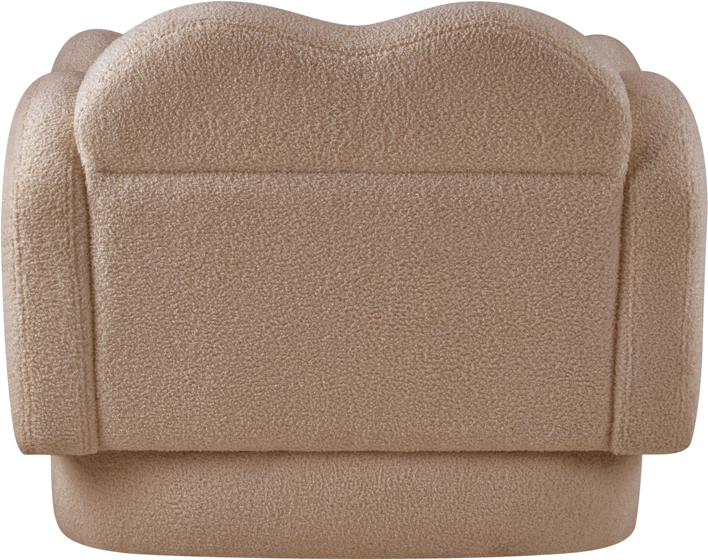 porsha beige teddy fabric chair