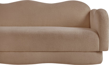 Porsha Beige Teddy Fabric Sofa