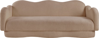 Porsha Beige Teddy Fabric Sofa