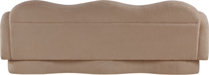 Porsha Beige Teddy Fabric Sofa