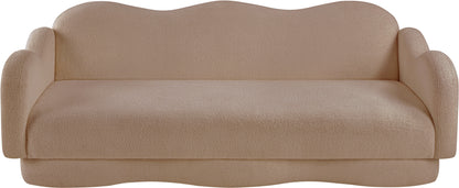 Porsha Beige Teddy Fabric Sofa