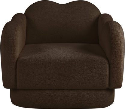 Porsha Brown Teddy Fabric Chair