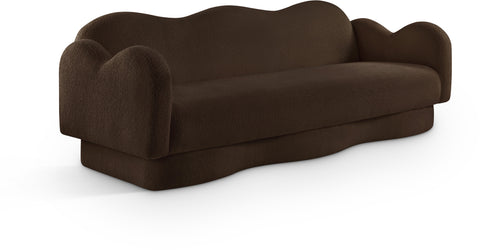 Porsha Brown Teddy Fabric Sofa