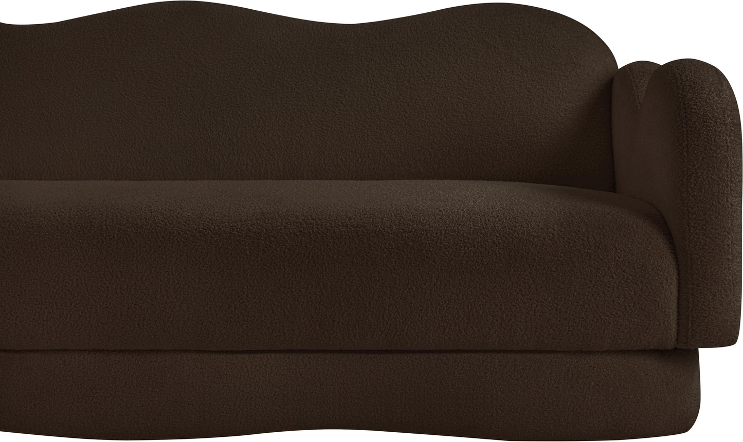 porsha brown teddy fabric sofa