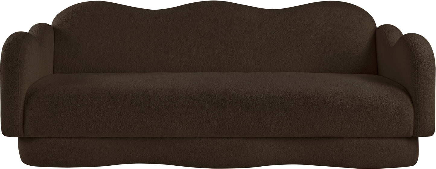 porsha brown teddy fabric sofa