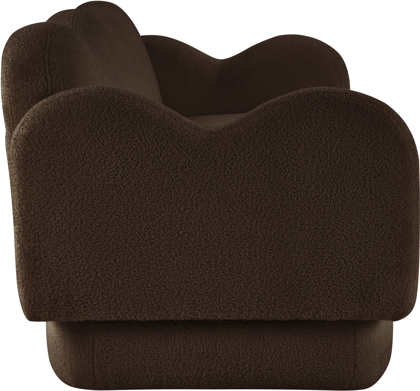 porsha brown teddy fabric sofa