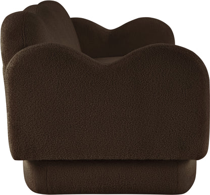 Porsha Brown Teddy Fabric Sofa