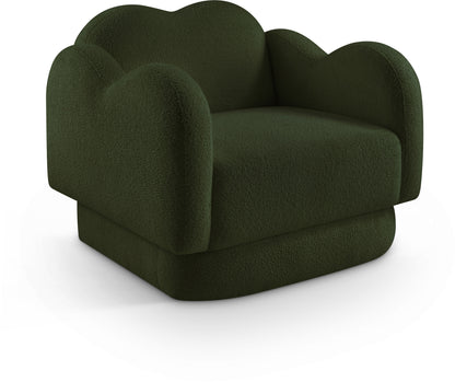 Porsha Green Teddy Fabric Chair