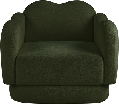 Porsha Green Teddy Fabric Chair