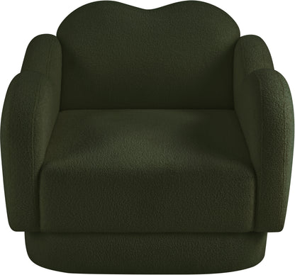 Porsha Green Teddy Fabric Chair