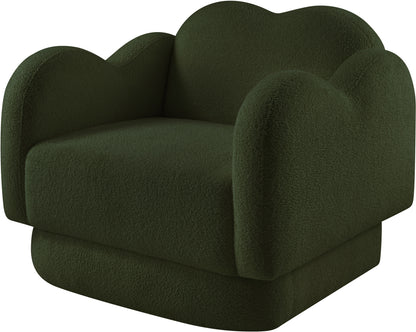 Porsha Green Teddy Fabric Chair