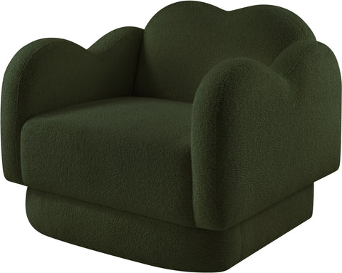 Porsha Green Teddy Fabric Chair