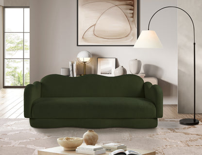 Porsha Green Teddy Fabric Sofa