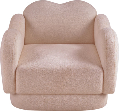 Porsha Pink Teddy Fabric Chair