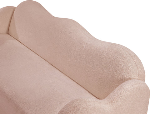Porsha Pink Teddy Fabric Sofa