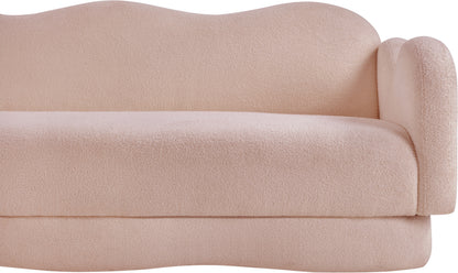 Porsha Pink Teddy Fabric Sofa