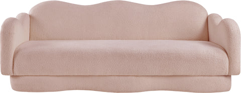 Porsha Pink Teddy Fabric Sofa
