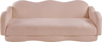 Porsha Pink Teddy Fabric Sofa