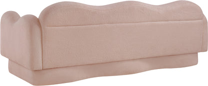 Porsha Pink Teddy Fabric Sofa