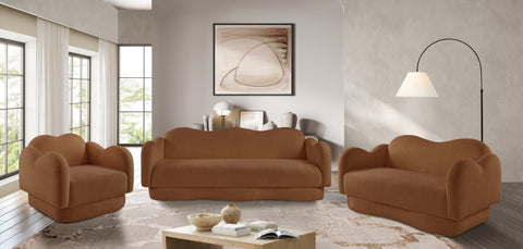 Celeste Saddle Teddy Fabric Upholstered Chair, 1 Piece