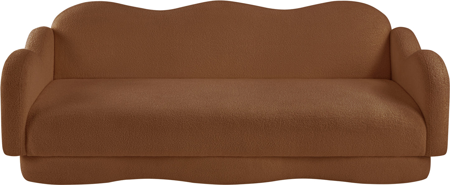 porsha saddle teddy fabric sofa