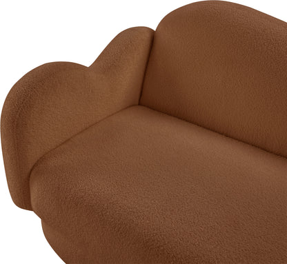 Porsha Saddle Teddy Fabric Sofa