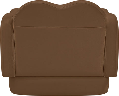 Celeste Saddle Velvet Upholstered Chair, 1 Piece