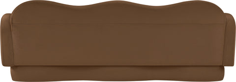 Celeste 82" Saddle Velvet Upholstered Sofa, 1 Piece
