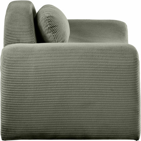 Estelle Green Corduroy Upholstered Chair, 1 Piece