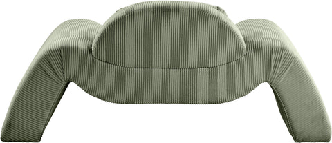 Estelle Green Corduroy Upholstered Chair, 1 Piece