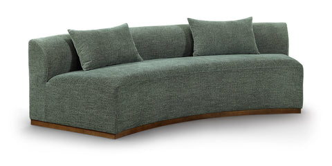 Orla 104" Olive Chenille Fabric Upholstered Sofa, 1 Piece