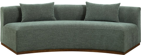 Orla 104" Olive Chenille Fabric Upholstered Sofa, 1 Piece
