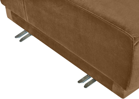 Juniper 189" Saddle Velvet Performance Fabric Upholstered Sectional