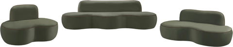 Marlow Green Velvet Upholstered Chair, 1 Piece